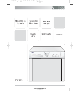 Manual Zanussi ZTE 285 Máquina de secar roupa