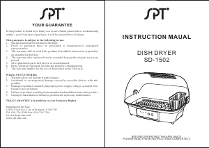 Manual SPT SD-1502 Dish Dryer
