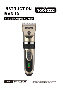 Manual Nobleza 440700RGM Pet Clipper