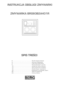 Instrukcja BERG BRG60B2A401R Zmywarka