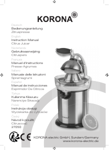 Manual de uso Korona 27050 Exprimidor de cítricos