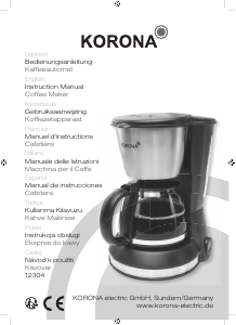 Manual de uso Korona 12304 Máquina de café
