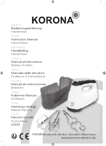 Mode d’emploi Korona 23012 Batteur à main