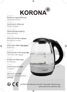 Instrukcja Korona 20608 Czajnik