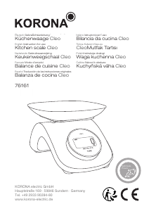 Manual de uso Korona 76161 Cleo Báscula de cocina