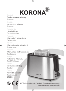 Bedienungsanleitung Korona 21255 Toaster