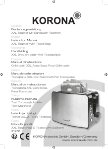 Instrukcja Korona 21250 Toster