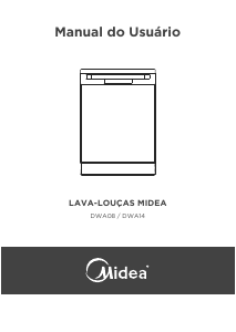 Manual Midea DWA14 Máquina de lavar louça