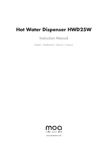 Mode d’emploi Moa HWD25W Fontaine à eau