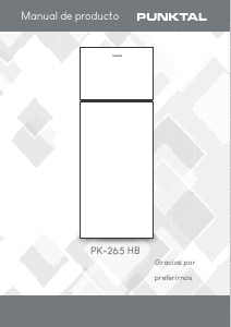 Manual de uso Punktal PK-265 HB Frigorífico combinado