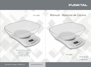 Manual de uso Punktal PK-04BC Báscula de cocina