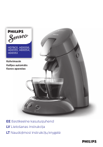 Rokasgrāmata Philips HD6555 Senseo Kafijas automāts