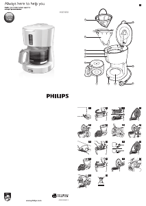 Bedienungsanleitung Philips HD7450 Kaffeemaschine