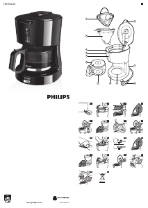 Manual Philips HD7450 Máquina de café