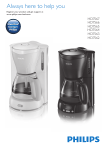 Manual Philips HD7565 Cafetieră