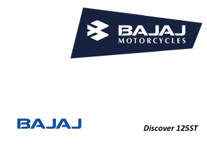 Kullanım kılavuzu Bajaj Discover 125ST (2015) Motosiklet