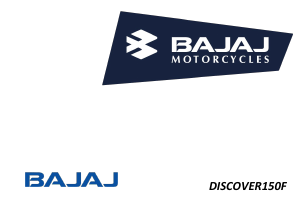 Kullanım kılavuzu Bajaj Discover 150F (2015) Motosiklet