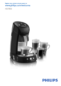 Bedienungsanleitung Philips HD7850 Senseo Kaffeemaschine