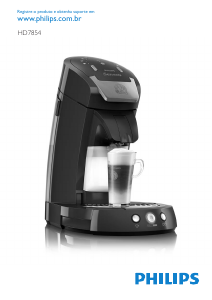 Manual Philips HD7854 Senseo Latte Select Máquina de café