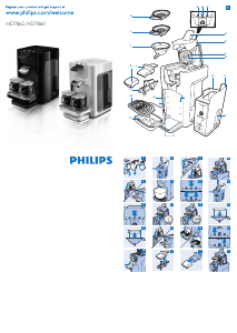 Manual de uso Philips HD7860 Senseo Quadrante Máquina de café