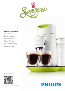 Manual Philips HD7870 Senseo Coffee Machine