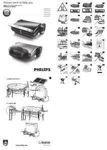 Käyttöohje Philips HD4469 Kontaktigrilli