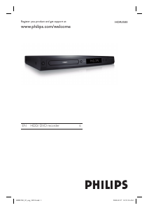 Handleiding Philips HDR3500 DVD speler