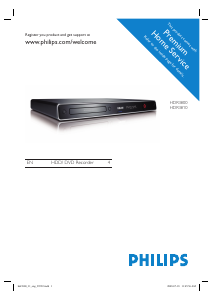 Manual Philips HDR3800 DVD Player