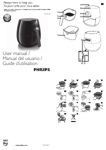 Manual de uso Philips HD9220 Viva Collection Airfryer Freidora