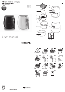 Panduan Philips HD9225 Viva Collection Airfryer Deep Fryer