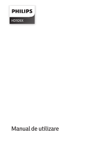 Manual Philips HD9260 Friteuză