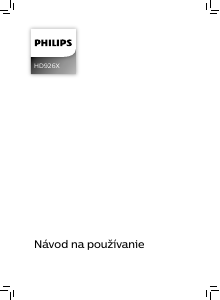 Návod Philips HD9260 Fritéza
