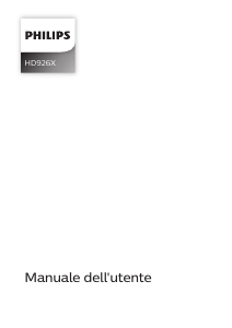 Manuale Philips HD9260 Friggitrice