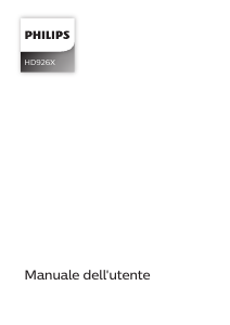 Manuale Philips HD9261 Friggitrice