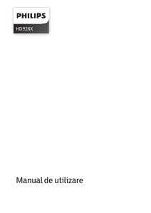 Manual Philips HD9261 Friteuză
