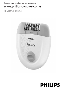 Priručnik Philips HP2843 Epilator