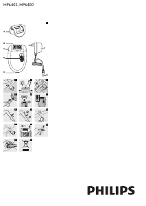 사용 설명서 필립스 HP6400 Satinelle 제모기