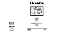 Посібник Ariete 2743 Red Compact Пилосос