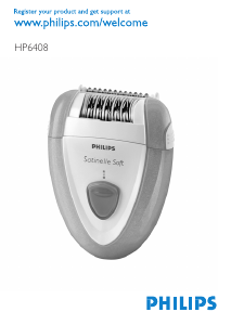 Manual Philips HP6408 Epilator