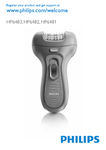 Manual Philips HP6483 Epilator