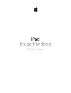 Brugsanvisning Apple iPad (iOS 6.1) Tablet