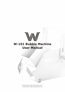 Manual Antari W-101 Bubble Machine