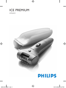 Kullanım kılavuzu Philips HP6503 Epilatör