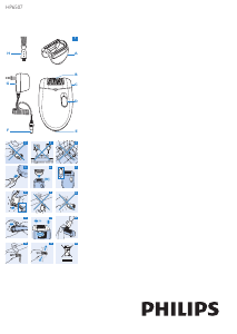 Rokasgrāmata Philips HP6507 Satinelle Epilators