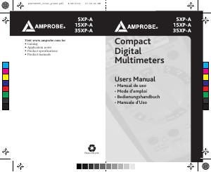 Manual de uso Amprobe 5XP-A Multímetro