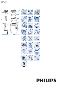 Brugsanvisning Philips HP6509 Epilator