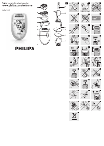 Priročnik Philips HP6512 Satinelle Depilator