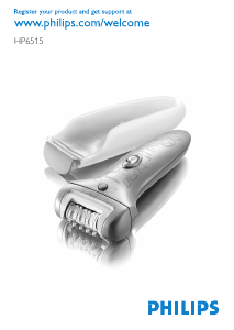 Brugsanvisning Philips HP6515 Epilator