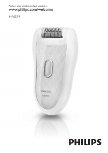 Bruksanvisning Philips HP6519 SatinSoft Epilator