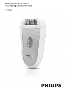 Priručnik Philips HP6520 SatinSoft Epilator